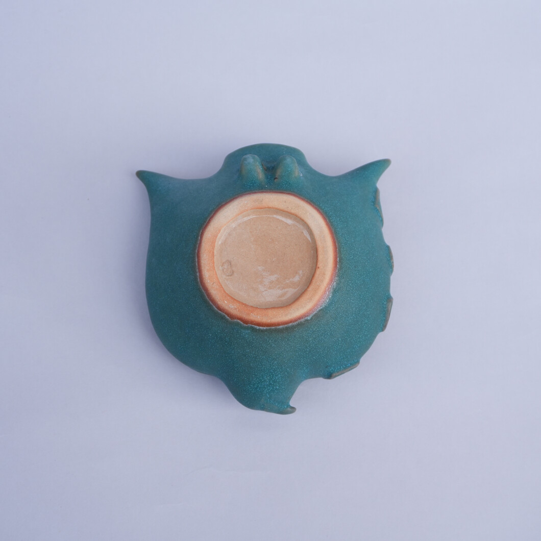 大塩まな「鳥型花入れ」